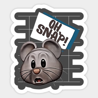 Oh, Snap! (mouse face) Sticker